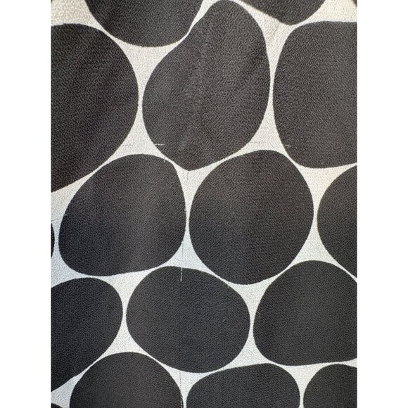 Maggie Barnes Womens Tunic Top Size 4X Black White Polka Dot Beaded Satin - Picture 8 of 16
